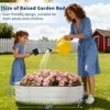 4X2x1 FT Galvanized Raised Garden Bed, 2 Pack Outdoor Oval Metal Planter Box with Open Base, Garden Bed Planter for Vegetables Flower Fruits, Green - 2 of 4