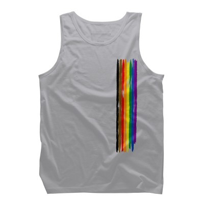 Adult Design By Humans Pride Rainbow Vertical Stripe By alphalezbean Tank Top