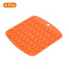 Unique Bargains Heat Resistant Non-slip Flexible Durable Trivet 4 Pcs - 3 of 4