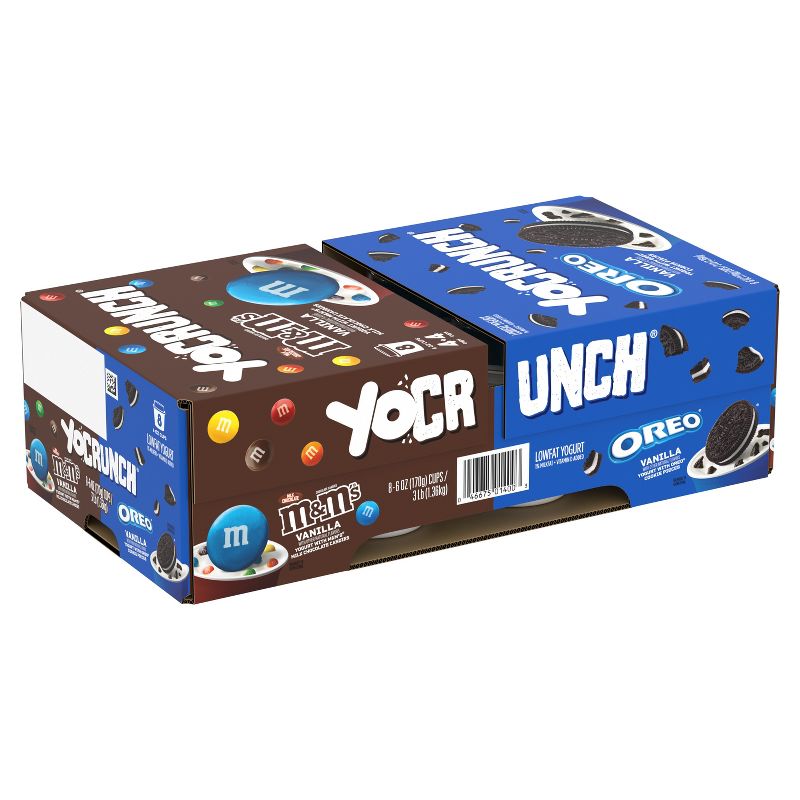 YoCrunch Low Fat Vanilla with OREO and M&#38;Ms Yogurt Variety Pack - 8ct/4oz Cups, 4 of 14