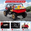 24V Kids 2-Seater Ride On Dump Truck, 4×35W Motors, Electric Bed, Shovel, Remote, Bluetooth, Music & LED Lights - 4 of 4