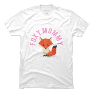 Men's Design By Humans Foxy Mommy By Cypryanus T-Shirt - 1 of 2