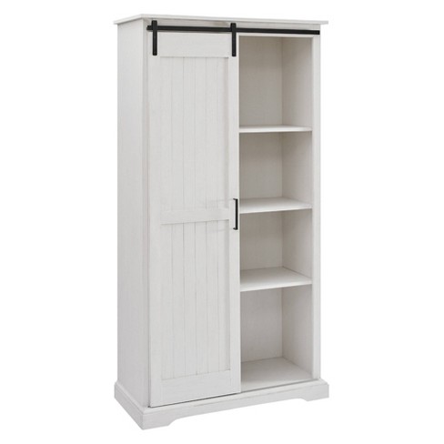 Barn door outlet tall cabinet