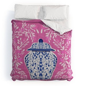 Deny Designs 3pc King Britt Mills Design Chinoiserie Comforter and Sham Set - 1 of 4