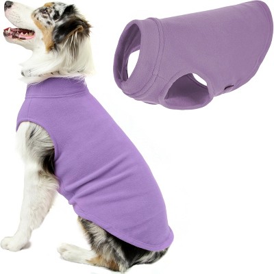 Gooby Stretch Fleece Vest Dog Sweater Lavender, 5X