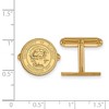 Black Bow Jewelry 14k Yellow Gold Illinois Fighting Illini NCAA Cuff Links - 2 of 3
