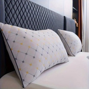 Kumasinova Hotel Pillows with Cotton Fill,Queen Pillows for Neck and Shoulder Pain,Cervical Neck Pillow for Sleeping,Bed Pillow with Ergonomic Support - 1 of 4