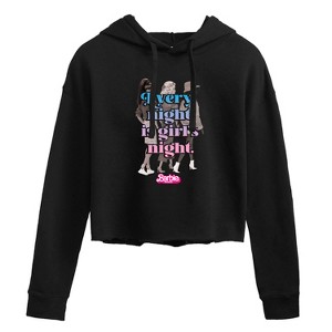 Women's - Barbie - Every Night Is Girls Night Cropped Graphic Hoodie - 1 of 2