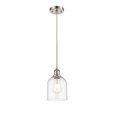 Bella - 1 Light Cord Hung Mini Pendant In Industrial Style-9.5 Inches Tall and 5.5 Inches Wide