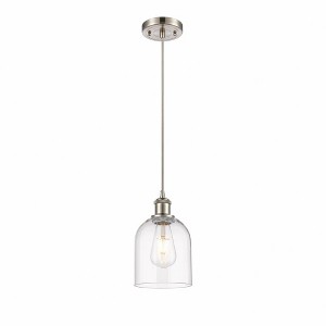 Bella - 1 Light Cord Hung Mini Pendant In Industrial Style-9.5 Inches Tall and 5.5 Inches Wide - 1 of 1