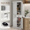 LunaLulinlk 72.5" Kitchen Pantry Cabinet - 4 of 4