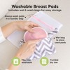 KeaBabies 14pk Washable Nursing Pads, Organic Reusable Breast Pads for Breastfeeding, Nipple Pads, Breastfeeding Essentials - 4 of 4