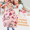Catalonia Blanket Hoodie Sweatshirt for Kid, Fleece Snuggy Soft Wearable Blanket Pullover 4-12 Years Boy Girl Cozy Warm Gift - 3 of 4