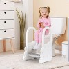 Foldable Step Stool for Bathroom Sink, Toddler Adjustable 2 Steps Stool with Handles, Kids Step Stool for Kitchen Counter, Toilet Potty Training - 3 of 4