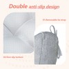 ChicFurnit 2PCS Seat Cushion Square Size Premium Soft Cotton Filling Non Slip Design Comfortable Durable for Living Room, Dark Gray, 17.8"*17.8"*4.4" - 4 of 4