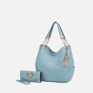 MKF Collection Ashley Vegan Leather Women’s Hobo Shoulder Bag with Wristlet Wallet by Mia K - 1 of 4