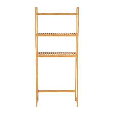 Brown Bamboo 3-Tier Over-the-Toilet Space Saver