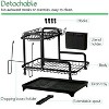 LunaLulinlk Dish Drying Rack, 2 Tier Dish Racks with Water Tray Dish Drainer for Kitchen Counter with Utensil & Cup Holder - 4 of 4