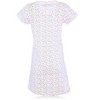 JEFFRICO Womens Nightgowns Short Sleeve Sleepwear Soft Pajama Dress Nightshirts - 4 of 4