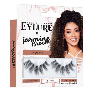 Eylure False Eyelashes Jasmine Brown Curly Queen - 1pr