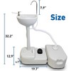 SereneLife Portable Handwash Sink - Outdoor Hygiene Station with Water Tank - 2 of 4