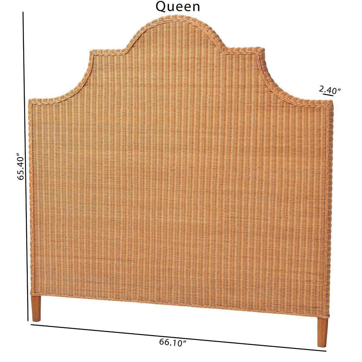 bali & pari Melanie Rattan Standalone Headboard - thumbnail 3