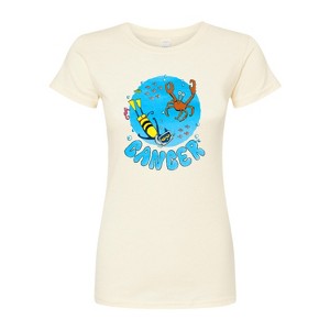 Women's - Pete the Cat - Cancer Fitted Graphic T-Shirt - 1 of 3
