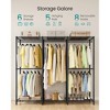 Ink Black Heavy - Duty Clothing Rack - Adjustable Storage Shelves, Hanging Rails, Hooks. Freestanding Portable Wardrobe Closet Rack - 3 of 4