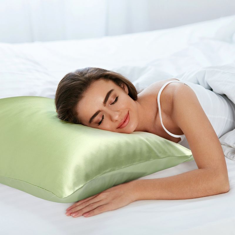 1 Pc 100% Mulberry Skin-friendly Silk Pillowcase - PiccoCasa, 5 of 8