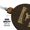 Southwest Minnesota State University Mustangs Logo Wood Christmas Tree Holiday Ornament - 3 of 4