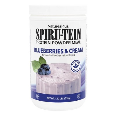 Spiru-Tein Protein Powder Meal-Blueberries & Cream by Nature's Plus  -  1.12 lbs Powder