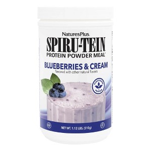 Spiru-Tein Protein Powder Meal-Blueberries & Cream by Nature's Plus  -  1.12 lbs Powder - 1 of 4