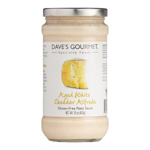 Dave's Gourmet Aged White Cheddar Alfredo Pasta Sauce 15 oz. - 1 of 2