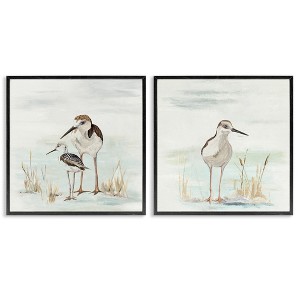 Stupell Industries Sandpipers Among Beach Grasses, 17" x 17" - 1 of 4