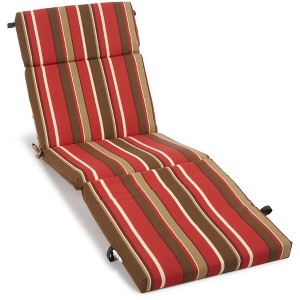 Blazing Needles, 72-inch by 24-inch Patterned Polyester Outdoor Chaise Lounge Cushion - 1 of 1