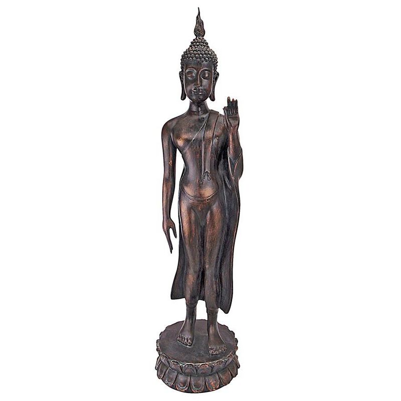 Design Toscano Free from Fear Standing Buddha Statue, 2 of 8