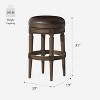 Maven Lane Pullman Backless Swivel Bar Stool with Faux Leather 31" - 2 of 4