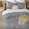 Queen Comforter Set -Bedsure 3Pcs Comforter Bedding Set with Intricate Solid Embroidery - 3 of 4