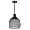 Chloe Lighting Ironclad Industrial 1 Light Textured Black Mini Ceiling Pendant 11.5" Wide - 2 of 3