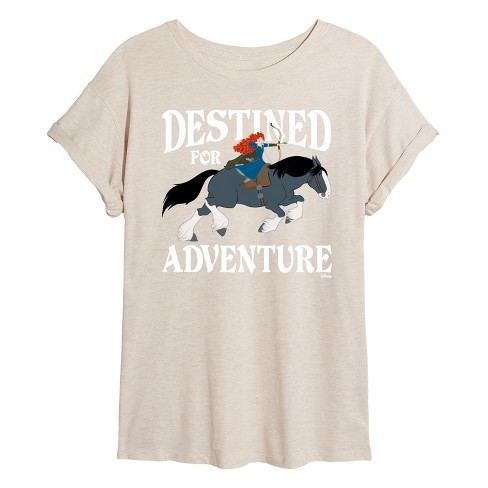 Women's - Disney - Merida & Angus Destined for Adventure Oversized Graphic T-Shirt - image 1 of 4