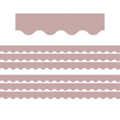 Teacher Created Resources® Light Mauve Scalloped Border Trim, 35 Feet Per Pack, 6 Packs
