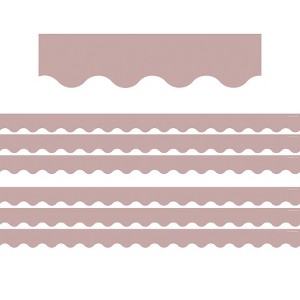 Teacher Created Resources® Light Mauve Scalloped Border Trim, 35 Feet Per Pack, 6 Packs - 1 of 3