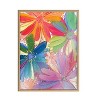 Kate and Laurel Blake Flowers on Glass 1 Framed Printed Art by Jessi Raulet of Ettavee, 24x32, Natural - 2 of 4
