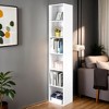 Hommoo 70.9" Corner Bookcase, Modern 6-Tier Narrow Cube Display Shelves - 3 of 4