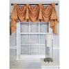 RLF Home Modern Design Orange Lane Victory Swag 3-Scoop Window Valance 50" x 25" Mustard - 2 of 4