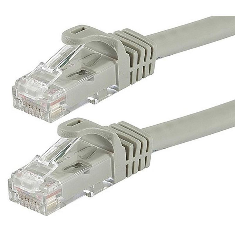 Monoprice Cat6 Ethernet Patch Cable - 50 Feet - Gray | Network Internet Cord - RJ45, Stranded, 550Mhz, UTP, Pure Bare Copper Wire, 24AWG - Flexboot, 1 of 7