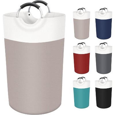 90L Laundry Basket, Freestanding Laundry Hamper, Collapsible Dirty Clothes Hamper, Waterproof Fabric with Foam Protected Aluminum for College