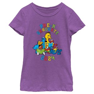 Girl's Sesame Street Pre-K Graduate 2024 T-Shirt - 1 of 4