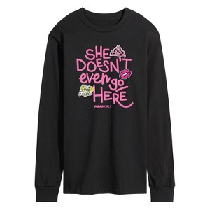 Men's - Mean Girls - She Doesn't Even Go Here Long Sleeve Graphic T-Shirt - 1 of 4