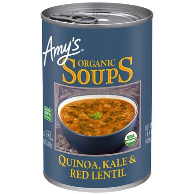 Amy's Organic Gluten Free Quinoa, Kale & Red Lentil Soup - 14.4oz